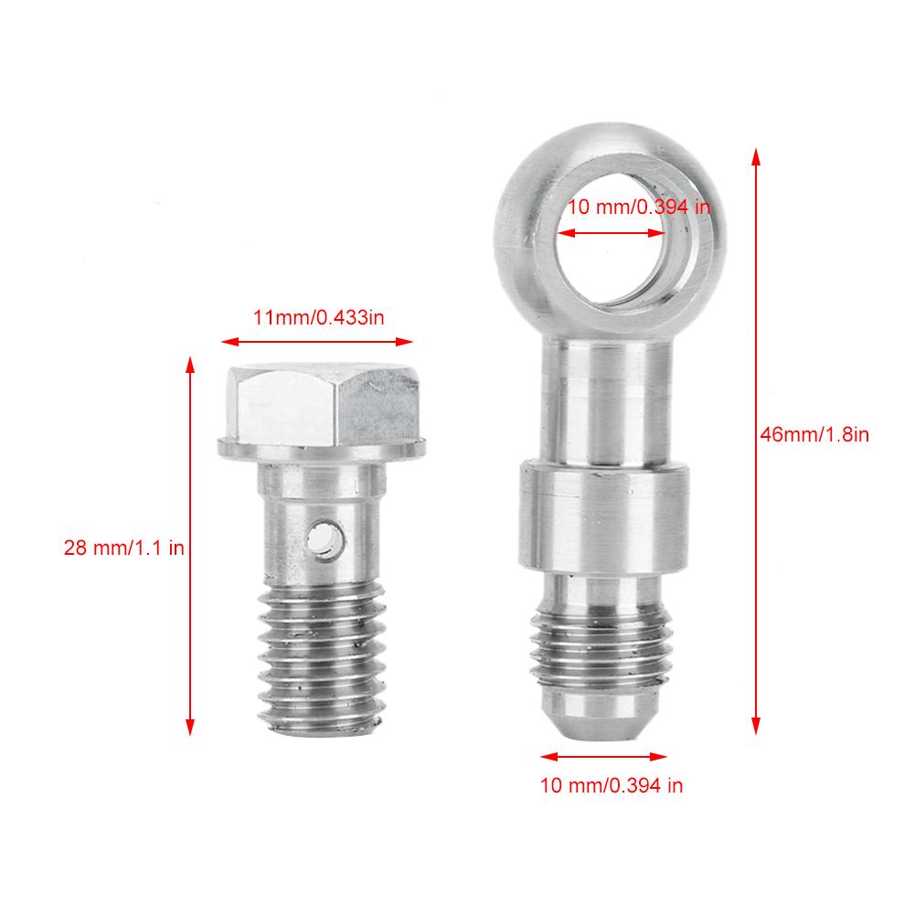 Turbo Oil Feed Bolt Kit M10X1.5Mm 4An1.8MM Restrictor TD0405