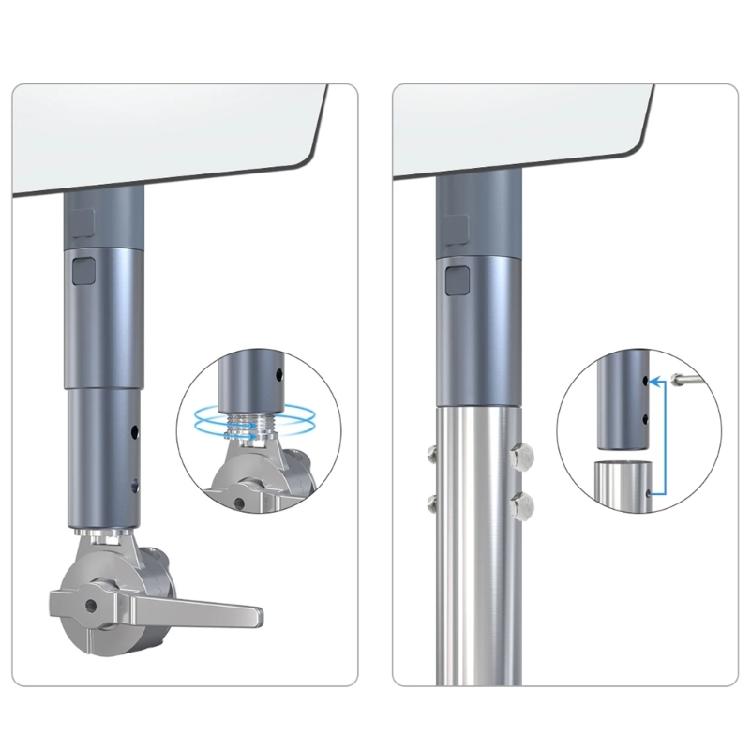 Монтажный комплект Алюминиевый Наружный Монтажный Комплект для Прямоугольной Спутниковой Антенны Starlink V2 Адаптер для Крепления на Трубу