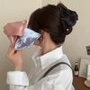 Французская тканьОболочка Треугольные зажимы для волос Женские Французские Роскошные Акула Зажим Аксессуары для волос