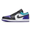 Мужские кроссовки Air Jordan 1 Low Aqua Purple White Court-Purple 553558-154