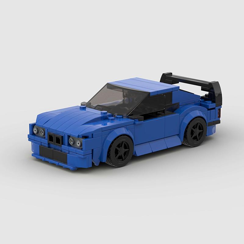 MOC E36 Racing Sports Car Vehicle City Racer Building Blocks Brick Sets Creative Garage Toys Kid Holiday Gift Boy