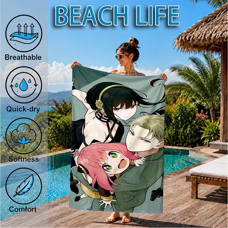 Fantasy Battle Anya Beach Towel, Microfiber Beach Towel, Perfect For Pool, Beach, Travel, Home Decor Beach Party Fan gifts