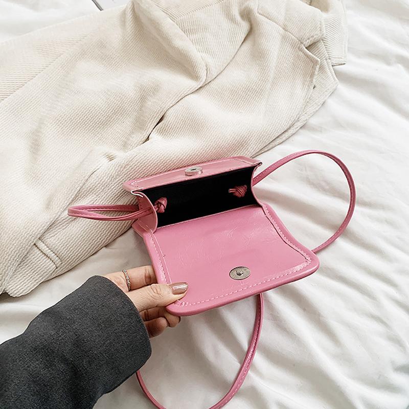 Mini Bow Crossbody Bag Fashion Pu Solid Lipstick Storage Shoulder Bags Trend Messenger Tote Exquisite Purses