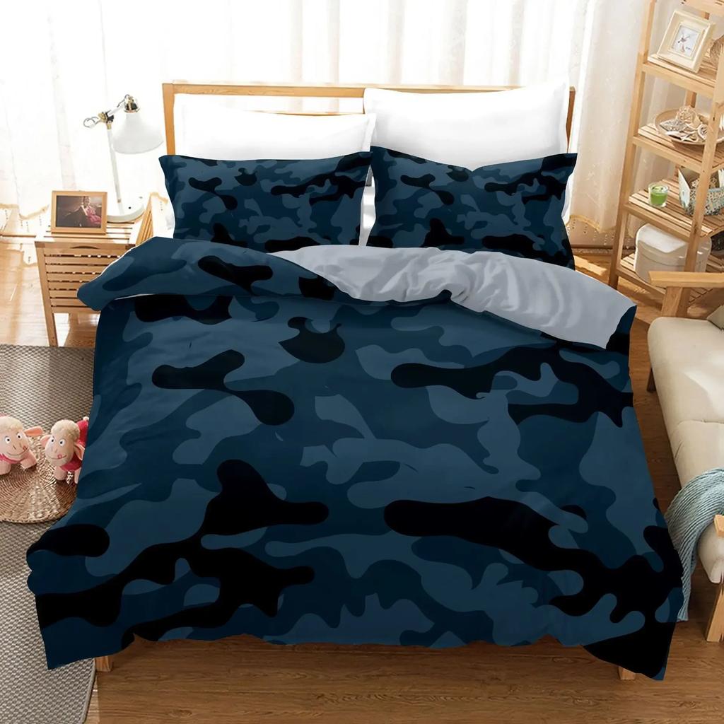Camo Camouflage Concept Concealment Comfortable Duvet Cover Pillowcase Bedding Set Children Bedroom Decoration Home Textile