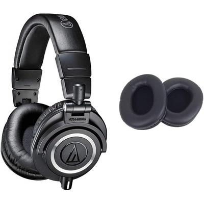 Audio Technica Professional Monitor Headphones Ath M50x Audio Technica Сменные амбушюры Hp M50xbk Headphones+ Сменные амбушюры Black Wired