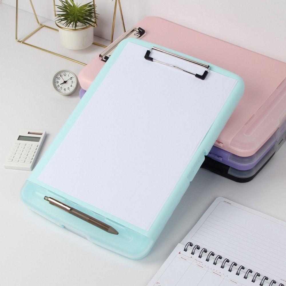 With Pen Holder Portable Material Folder with Board Clip Plastic Documents Holder  Nurses