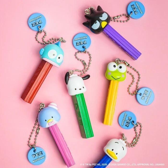 Sanrio PEZ x Hapidanbui Талисман 6 видов Полный набор Игрушки-капсулы Gacha