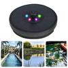 Solar-powered Fountain with Colorful Light Waterproof Auto Charging Simple Installation Intelligent Mini Solar