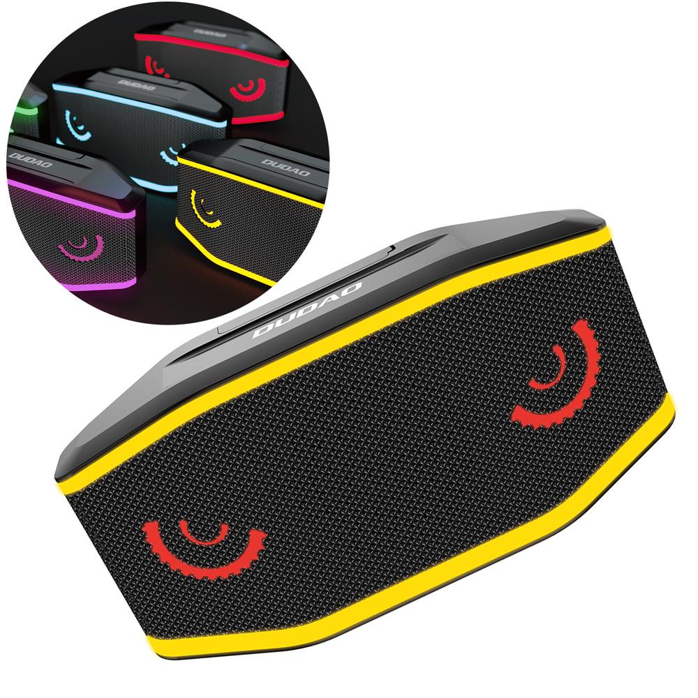 Dudao Waterproof Ip7 Wireless Speaker Bluetooth 5.0 Rgb 5W 1200Mah Black (Y10Xs-Black)