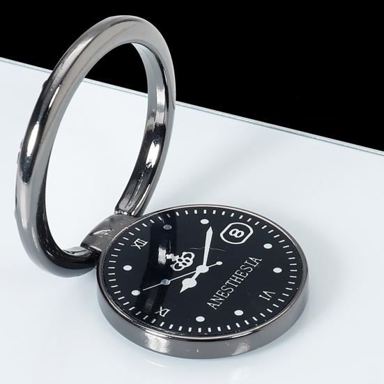 Креативная подставка для телефона с кольцом на палец, вращающаяся на 360 градусов, роскошная наклейка на заднюю панель часов, кронштейн для подставки