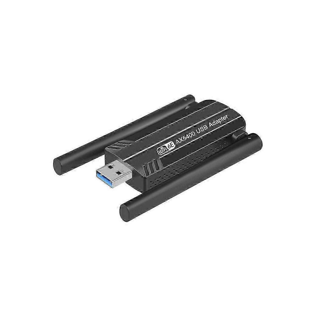 USB 3.0 WiFi Adapter with 5400Mbps WiFi 6E Network Card - Band 2.4G 5G and 6G WiFi Dongle for 11ac Compatibility