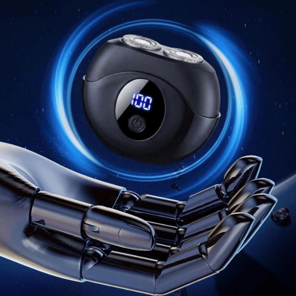 Flying Saucer Shape Men Shaver Digital Display Portable Shaver Facial Shaver Daily Commute