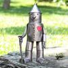 Винтажный Железный Дровосек Садовое Украшение Погодоустойчивый Статуэтка Солдатика с Сердцем Любви