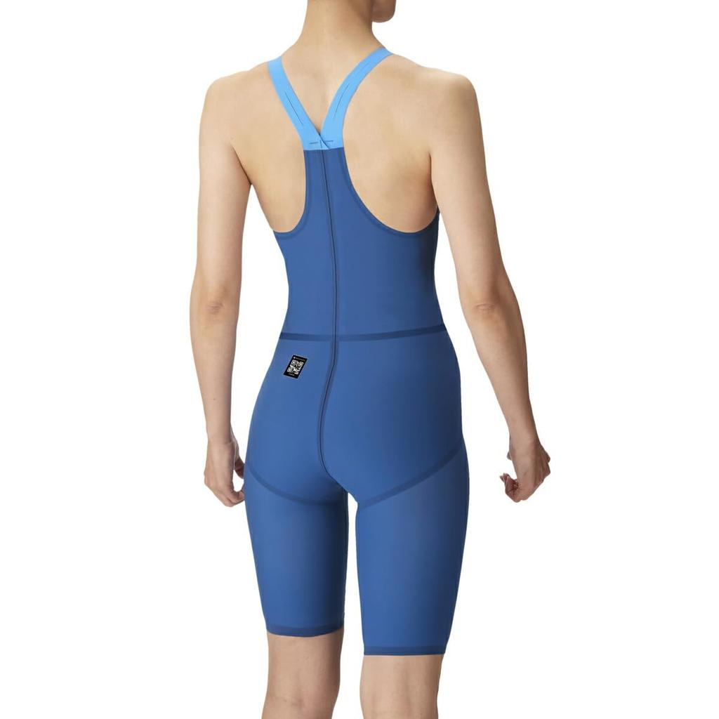 Купальник Гоночные шорты Спина Половина D Синий x Розовый [Arena] Слитный (Закрытая нога) Женский (ДБЛУ)