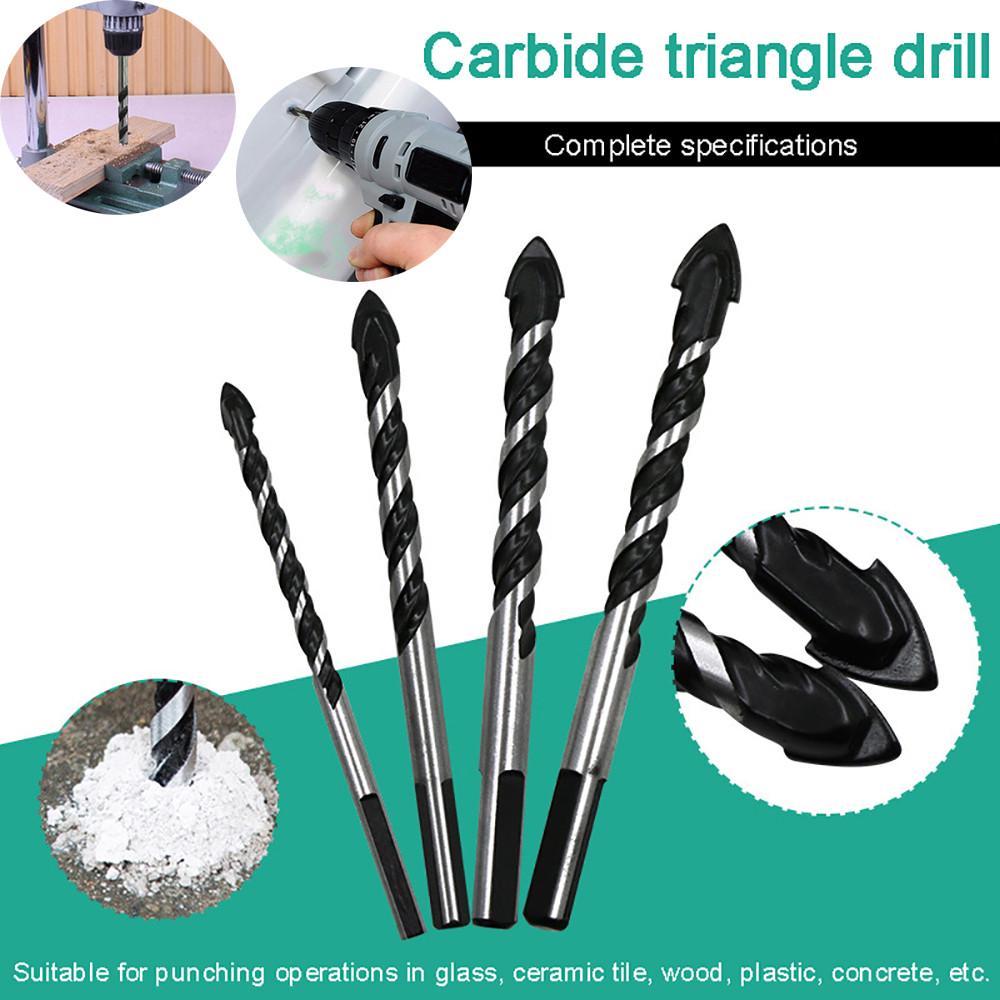 Multi Functio Triangular Drill Bits Hole Openers For Ceramic Glass Concrete 