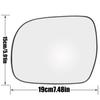1x Левое зеркальное стекло со стороны водителя 879610K050 Для Lexus RX300 330 350 TOYOTA HILUX