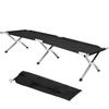 Lit de camping - SPRINGOS - 74 x 190,5 cm - Noir - Charge max 150 kg - Pliage facile