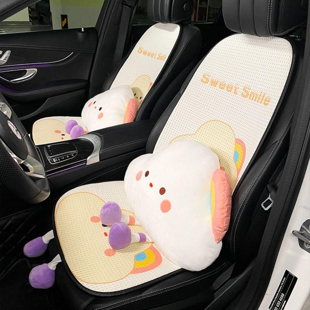 Soft Clouds Plush Neck Pillow Plush Clouds Waist Support  Car Accessories