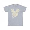 Mickey mouse Мужская хлопковая футболка с изображением головы ромашки