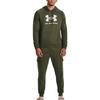 Under Armour Rival Fleece Sweatshirts Men's Green Hooded Moderate Regular (Unisex) Sweatshirts 1379758 390
