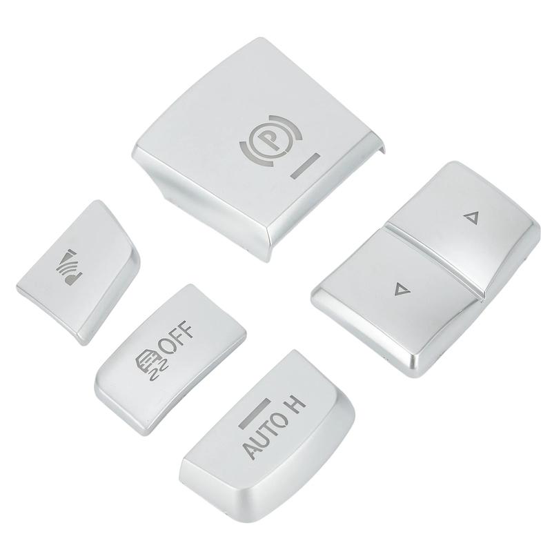 5Pcs Handbrake Gear Shift Panel Side Switch P Button Cover For BMW 5 6 7 Series F10 GT F07 F06 F12 F13 For BMW X3 F25 X4 F26