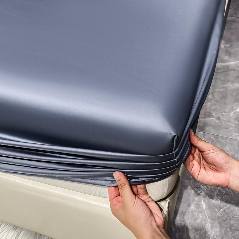 1000TC египетский хлопок роскошный комплект простыней 4/6 шт простыни однотонные плоские простыни с наволочками размер Queen King