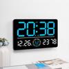 6667 LED Digital Wall Clock Living Room Modern Minimalist Electronic Clock with Temperature/Humidity Display