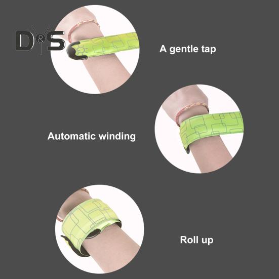 Перезаряжаемый светодиодный браслет для бега, светящиеся браслеты со светодиодной подсветкой, браслет для ночного велоспорта, ходьбы, бега, беговой экипировки