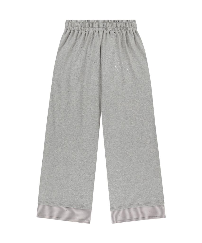 OJOS Hotfix Logo Wide Sweatpants / Gray
