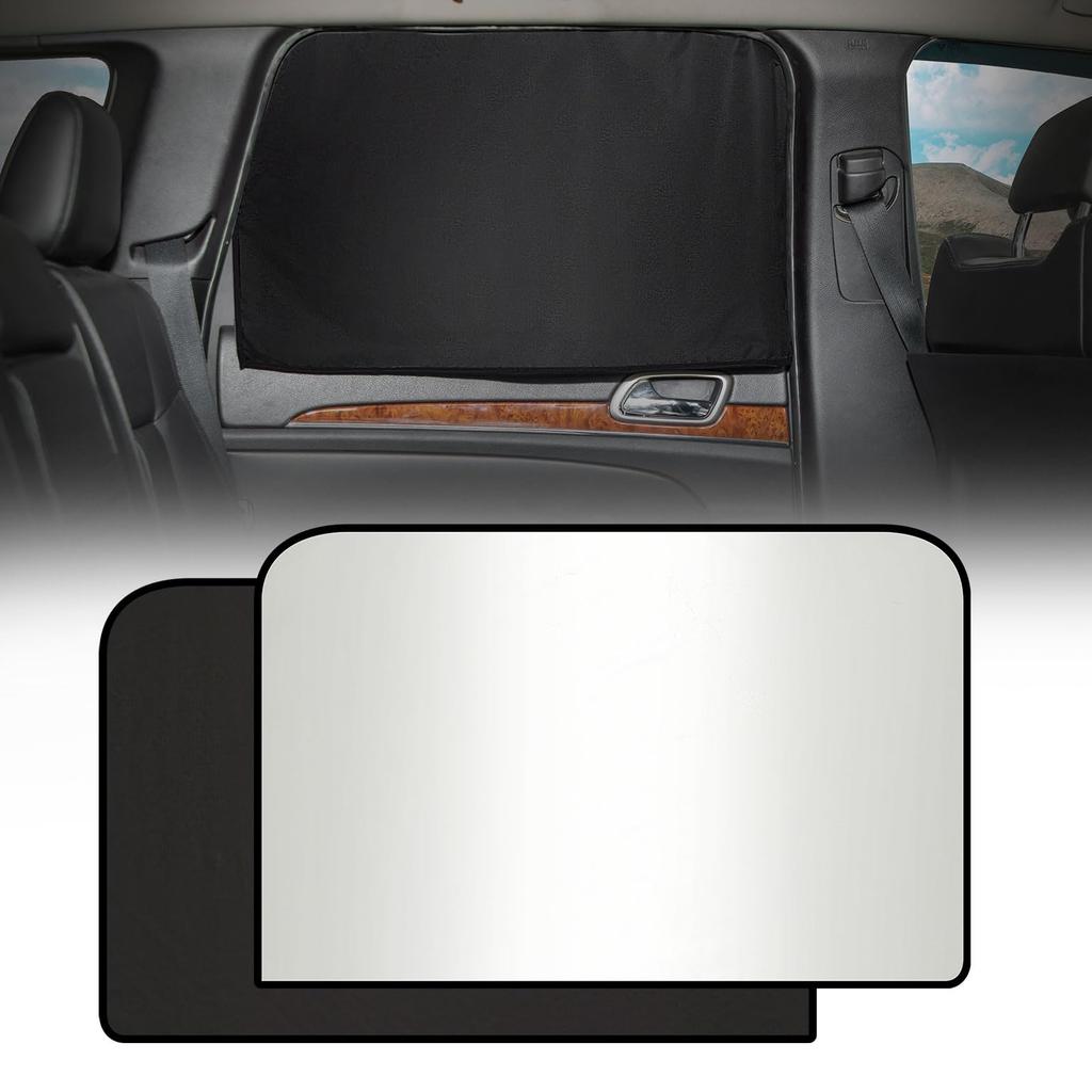 JOYTUTUS Car Blackout Magnetic Side Door Side and Rear Car Window Privacy Inside 520mm X Set of Perfect for Car UV Sticks To Left and Right Sides of