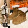 Northeast Thick-soled Snow Boots Women's 2025 Winter New Velvet Thickened Warm Boots Fur Integrated Snow Cotton Shoes