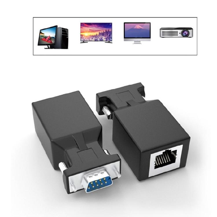 Промышленные 9-контактные в RJ45 Конвертеры RS232 в RJ45 Ethernet Конвертеры для Точных Машин и POS-Оборудования ПВХ Корпус