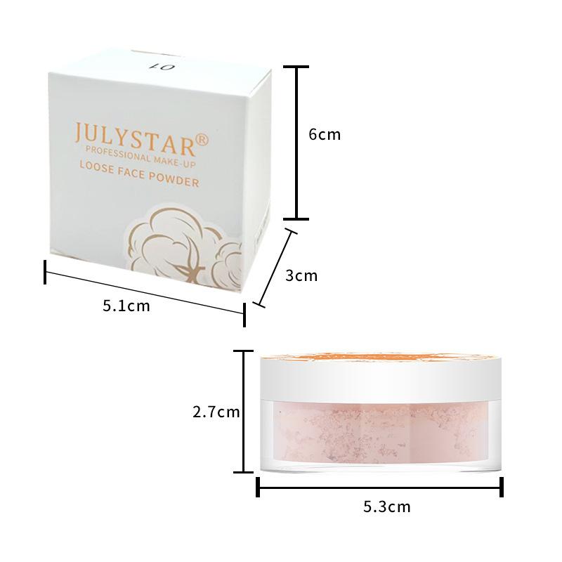 Июлястар консилер рассыпчатая пудра светлая телесная восстанавливающая матовая пудра водостойкая, устойчивая к поту, не допускающая снятия макияжа пудра для макияжа
