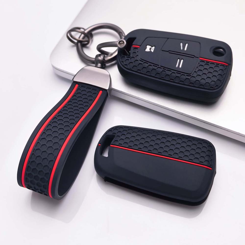 Key Shell Cover for Opel astra h corsa d vectra c zafira b zafira with Keychain Anti-Scratch Guard Shockproof Protection Soft Grip Texture