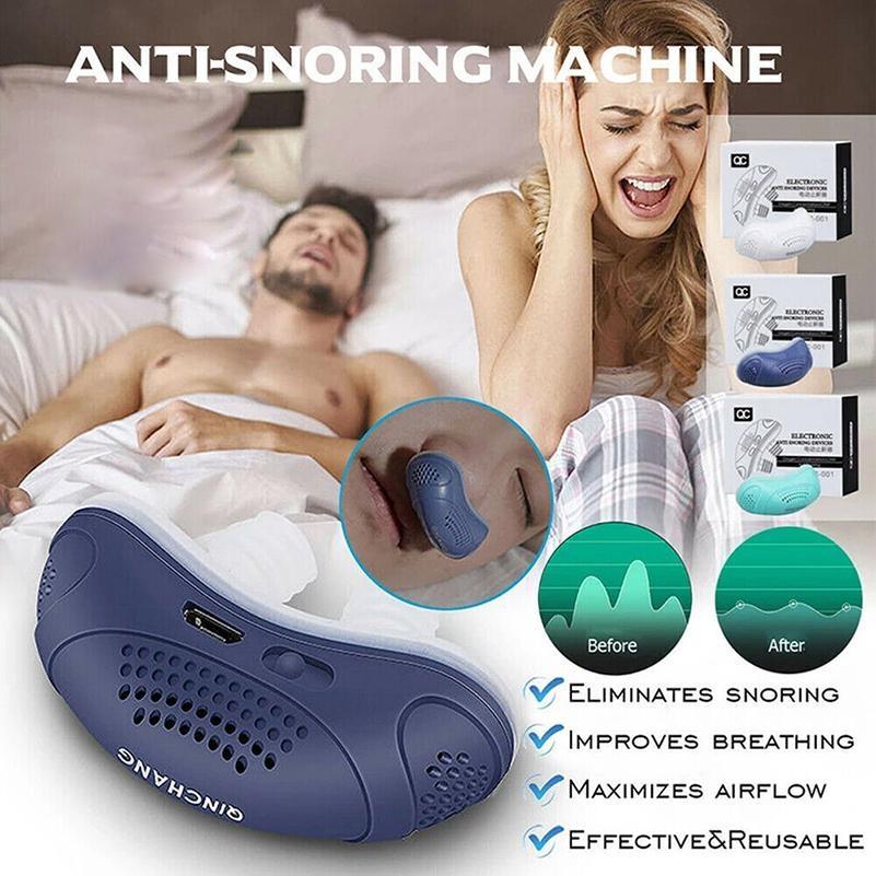 1 шт. Электрический микро-стоппер шума для сна, устройство против храпа, помощь при апноэ, стоп-храп