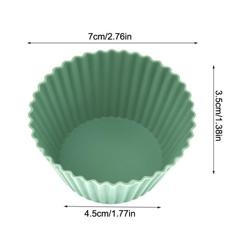 12/24 шт. Силиконовая форма для торта круглой формы, формочки для маффинов, кексов, для выпечки, для пудинга, желе, чашки для десерта, кондитерские изделия, кухонная утварь для дома, без БФА