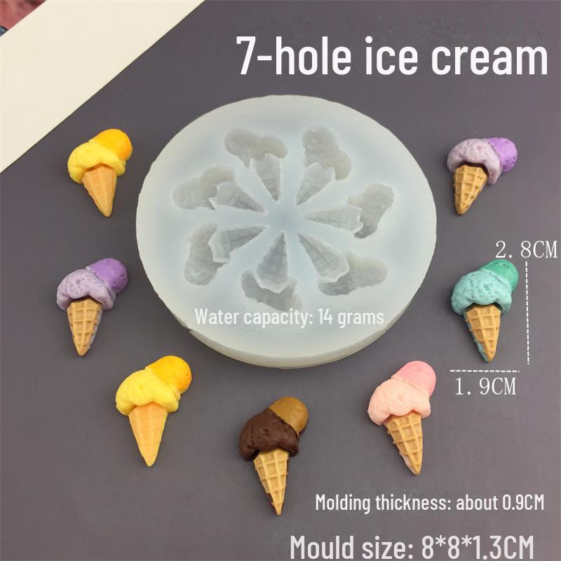 Heart-Shaped Chocolate & Strawberry Ice Cream Cake Silicone Mold