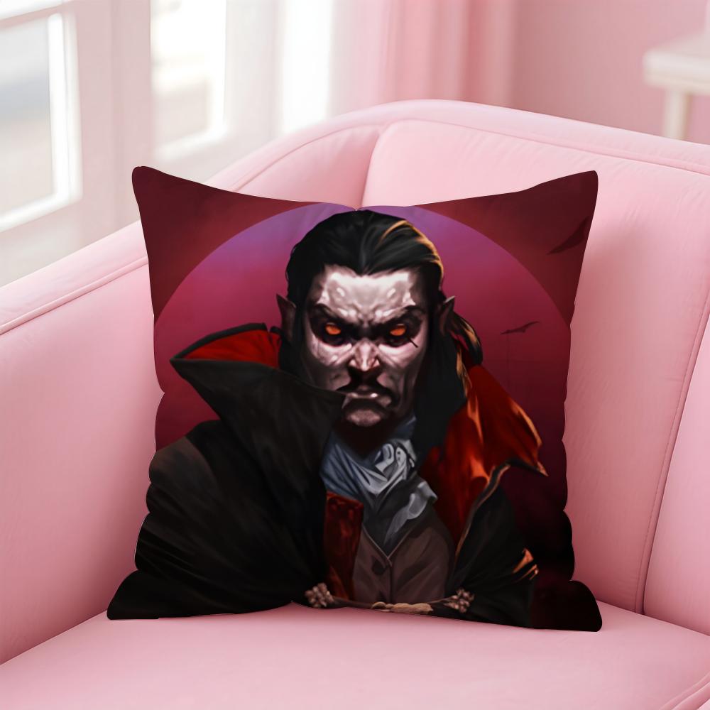 Popular Game VVampire SurvivorsS Cushion Cover Pillowcase Short Plush Invisible zipper Room Sofa Cushion Cover