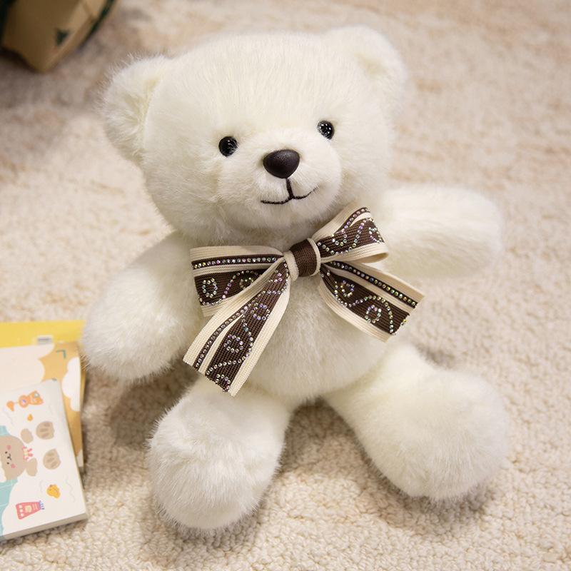 Cute scarf bear hug bear doll plush toy love teddy bear doll children soothing doll