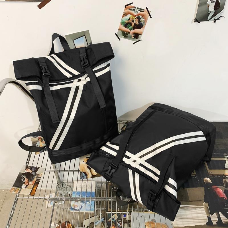 Полосатый лоскутный рюкзак Roll Up для мужчин, для занятий фитнесом и спортом, для школьников и студентов