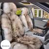 Зимняя плюшевая универсальная подушка на автомобильное сиденье: Толстая, полностью облегающая, интегрированная спинка для тепла.