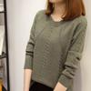 Классические однотонные осенне-зимние свитера женские, высококачественные, с длинным рукавом, свободные, корейские, на все случаи жизни, вязаные, базовый топ-рубашка