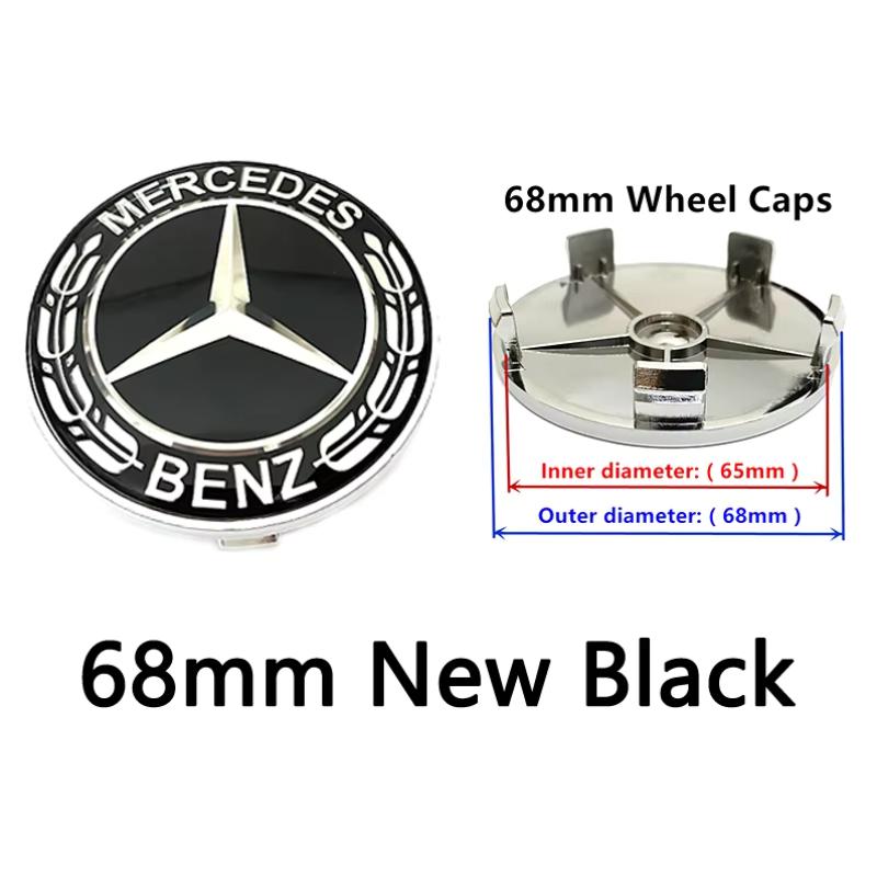 20 40 60 80 шт. 56 мм 60 мм 68 мм 75 мм 3-контактные для GLA GLB GLC A B C E Mercedes Benz Крышки-заглушки для центра ступицы колеса автомобиля Значок Эмблема Логотип