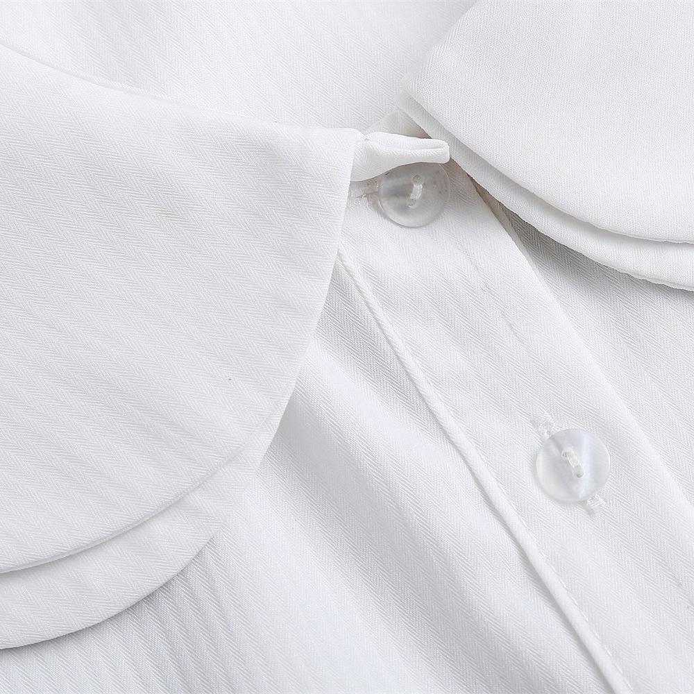 Seconds Become Beautiful Girl Petal Fake Collar Playful Cute White Cotton Shirt Fake Collar