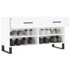 VidaXL Shoe Bench, Shoe Cabinet with 4 Shelves and Legs, Shoe Rack with 2 Drawers Living Room, Modern, 829764