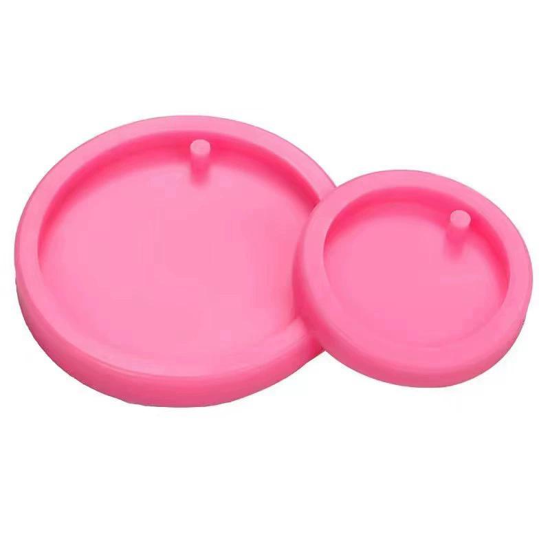 WTEMPO Silicone Molds with Keychains Bone/Round/Cat Shaped DIY Keychain Crafts Gifts Resin Molds Epoxy Resin Molds Kit Ideal for Beginners & Lovers