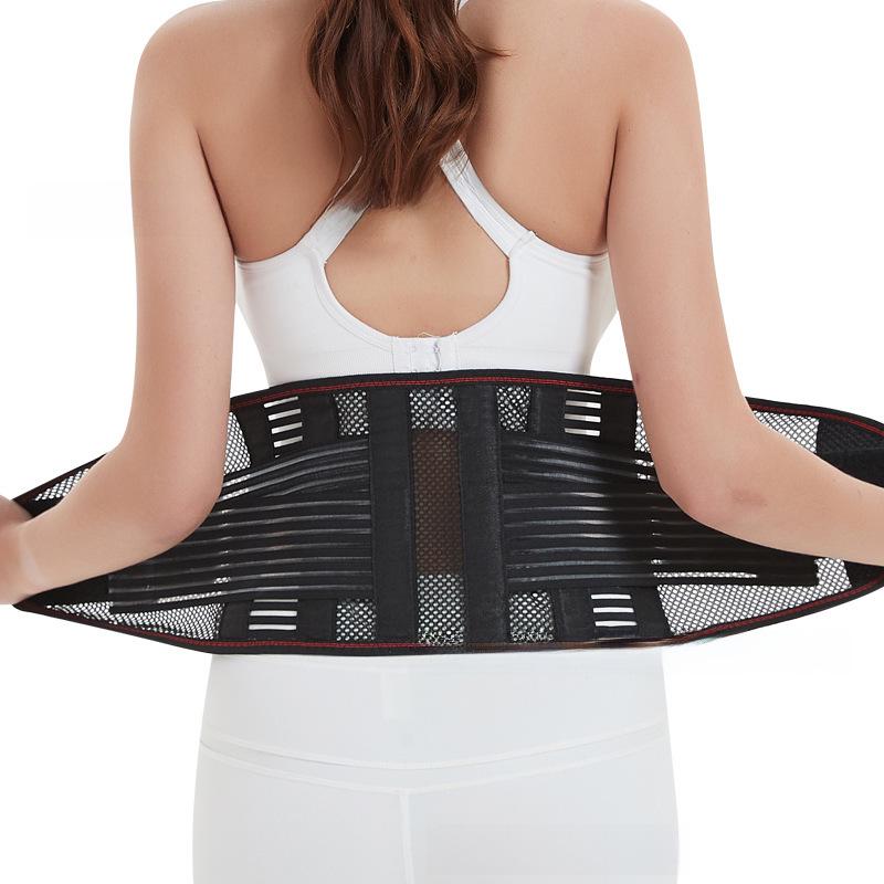 Lumbar Support Belt with Steel Plate for Disc Protrusion - Unisex, Breathable, Sports Use
