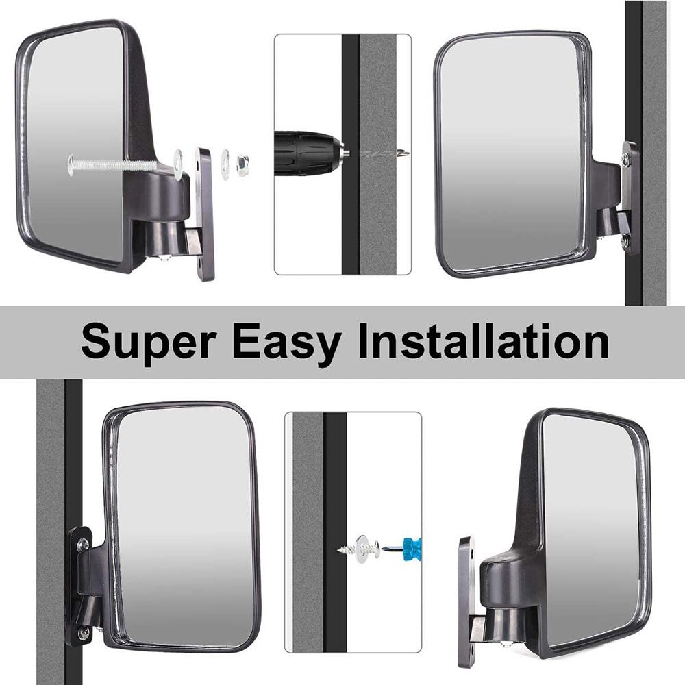 golf cart Folding Carts Accessories Side View Mirror Golf Cart Mirrors Rearview Mirror Side Mirrors