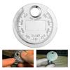 0.6-2.4mm Range Spark Plug Gap Gauge Tool Coin-Type Caliber Measuring Tool Gage Gap Feeler