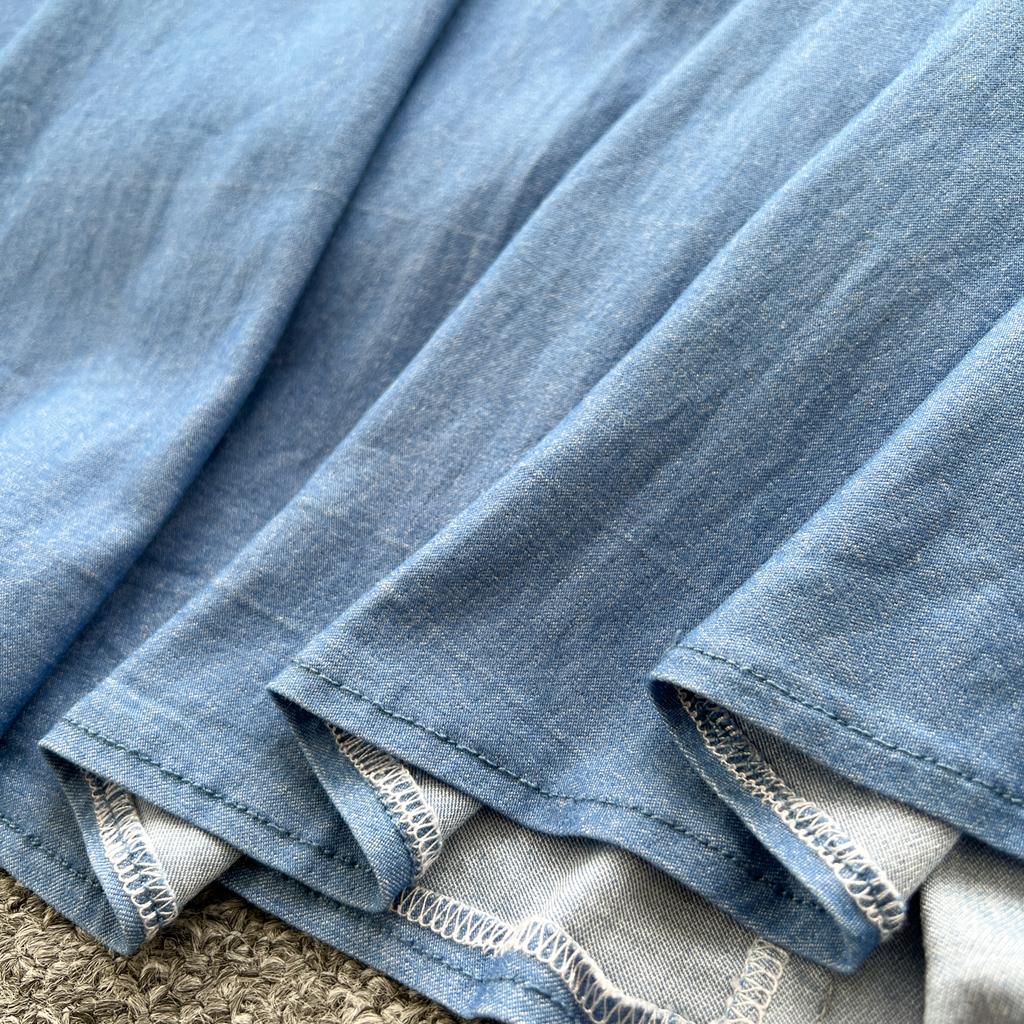 Весна Осень Женские Элегантные Бисероплетение Длинные Миди Вечерние Джинсовые Платья